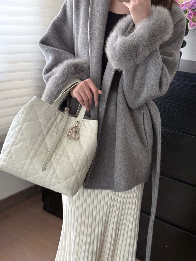 디올 뚜주흐 미디엄 버티컬 토트백
