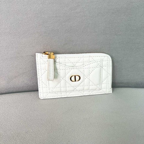 디올 카로 코스모스 지퍼 카드 지갑