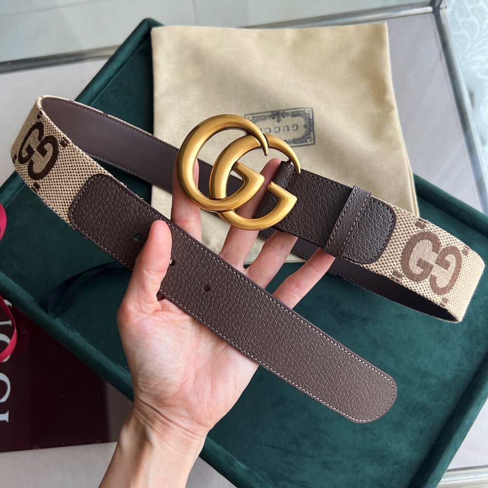 구찌 점보 GG 마몽 와이드 벨트