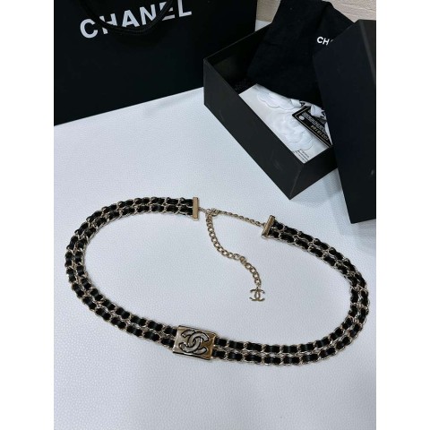 샤넬 레더 체인 벨트