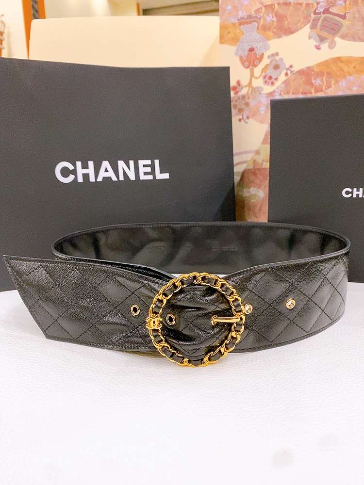 샤넬 램스킨 와이드벨트