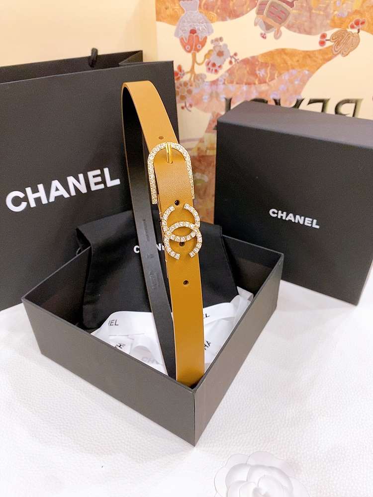 샤넬 CC 레더 벨트