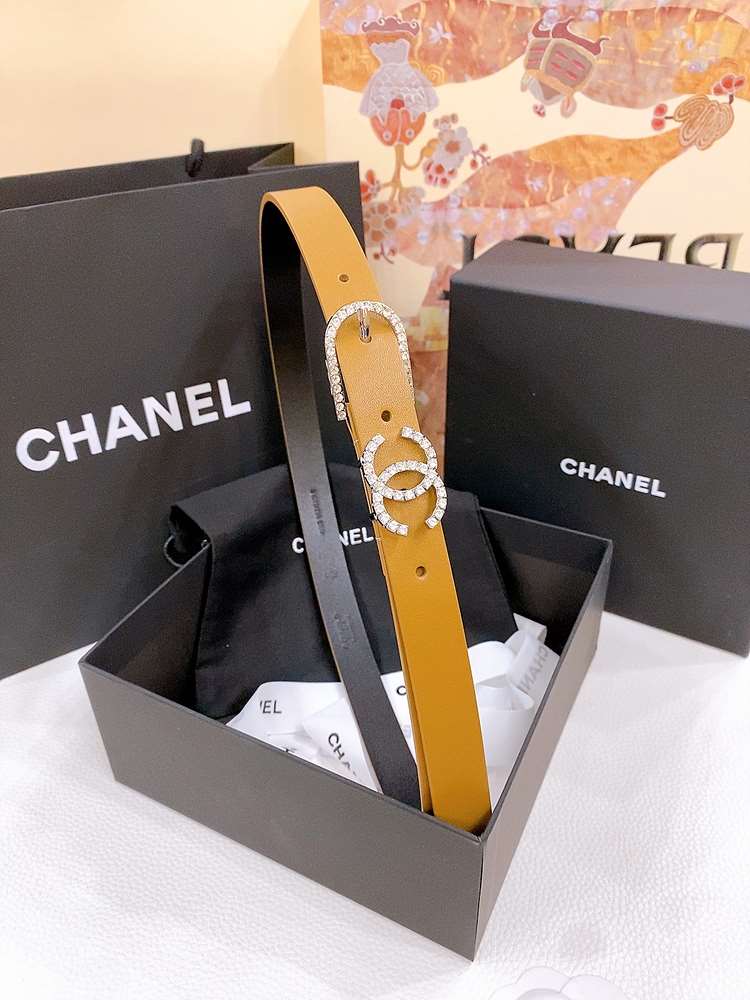 샤넬 CC 레더 벨트