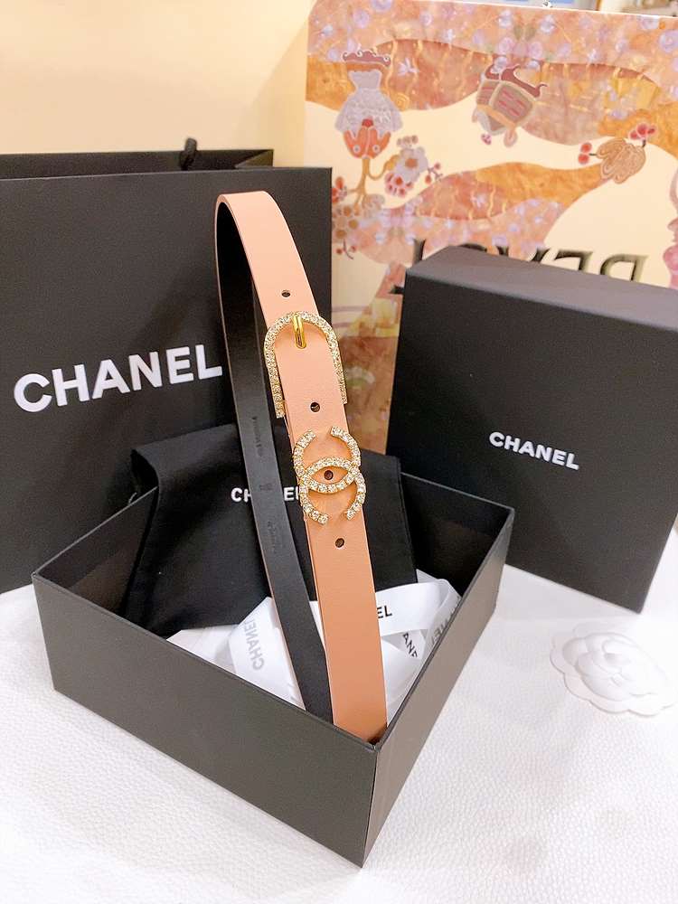 샤넬 CC 레더 벨트