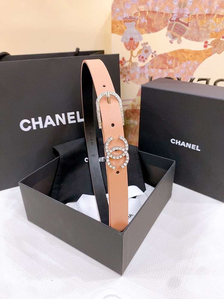 샤넬 CC 레더 벨트