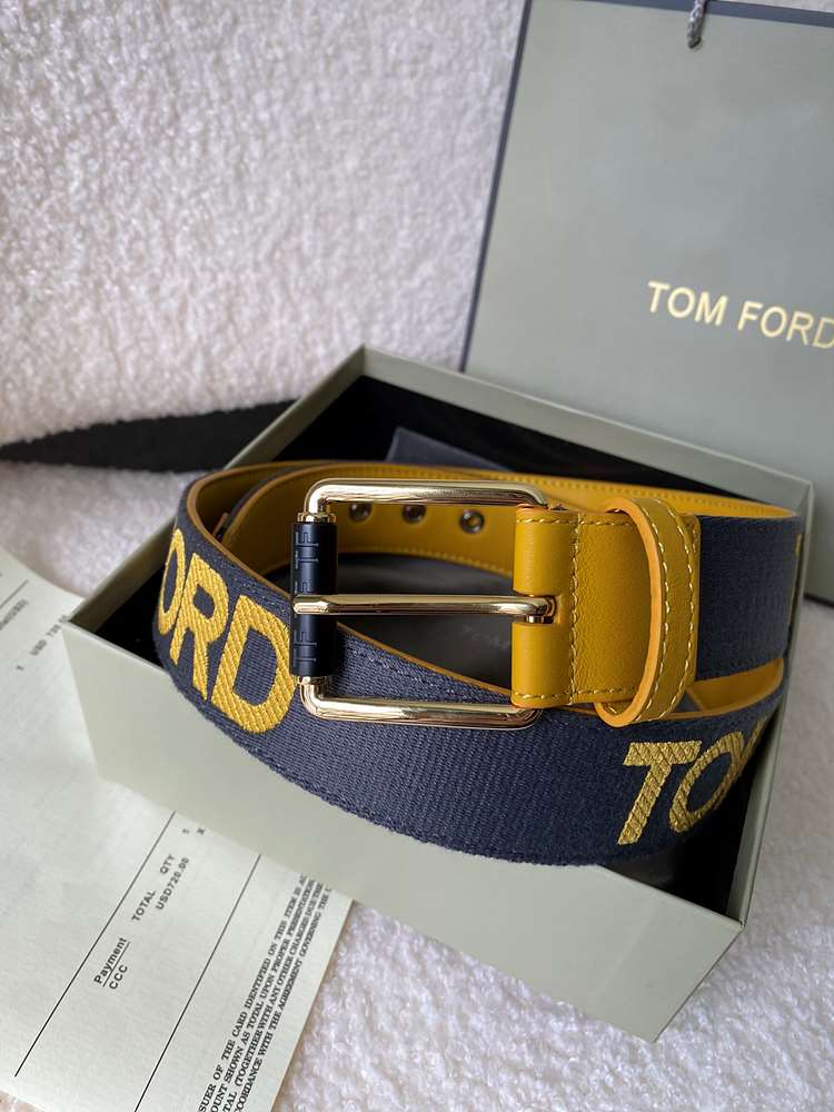 톰포드 캔버스 로고디테일 벨트