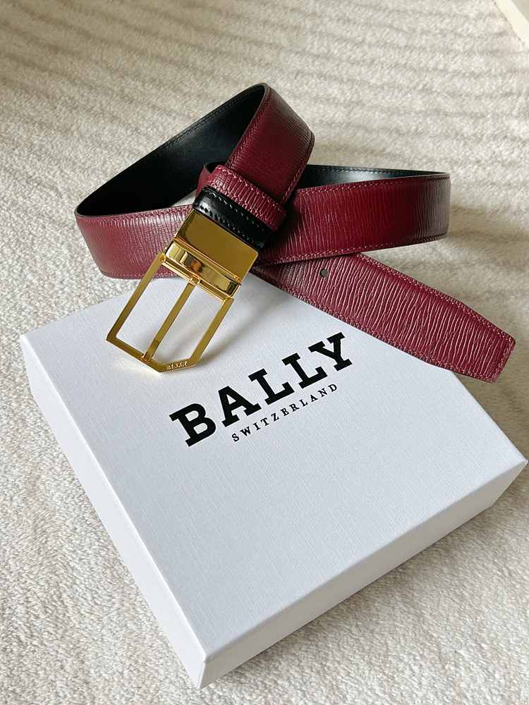 발리 레더 리버서블 벨트