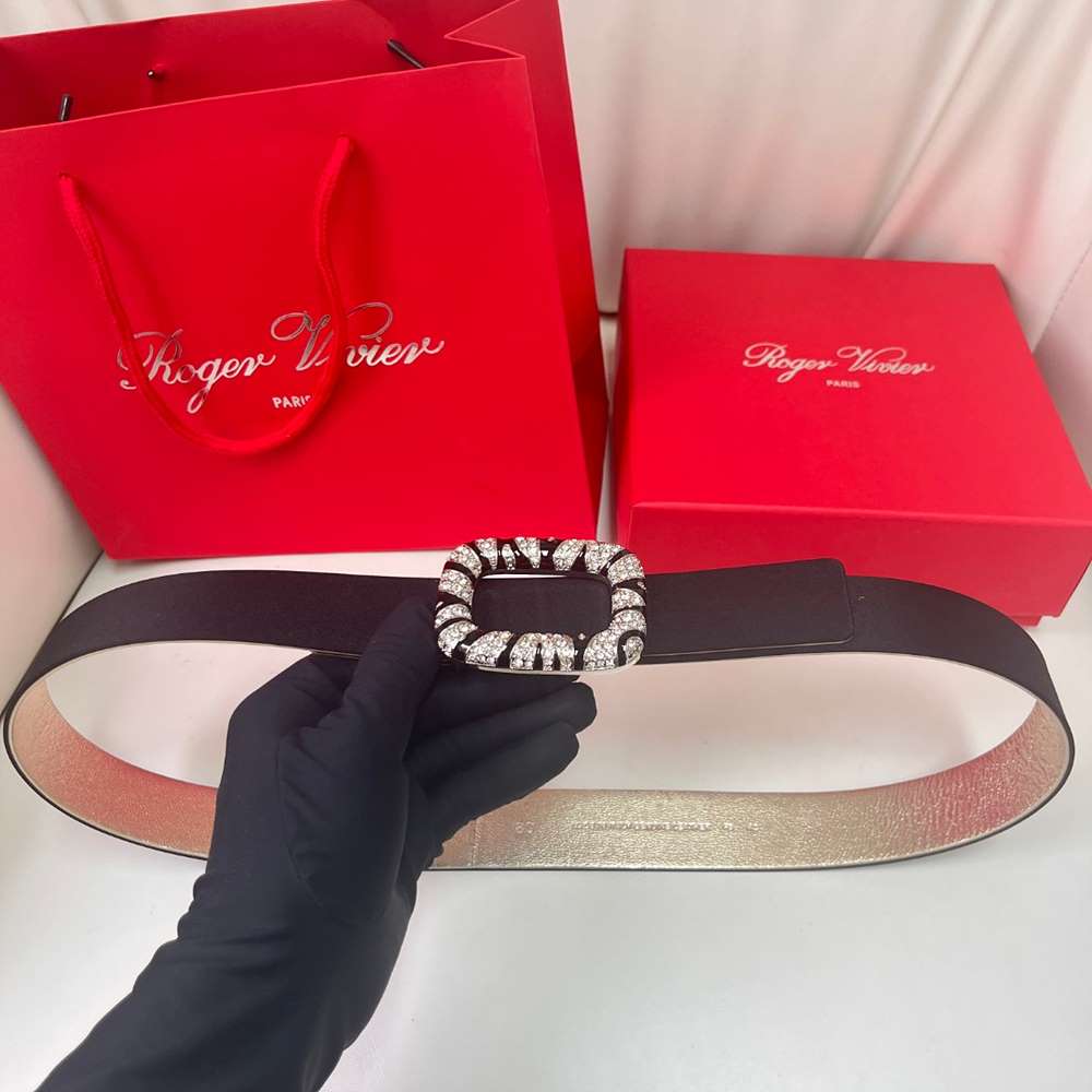 로저비비에 스퀘어 스트라스 벨트