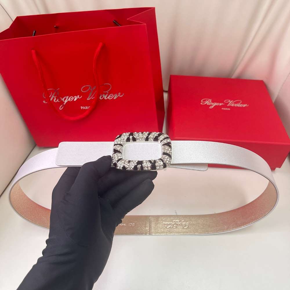 로저비비에 스퀘어 스트라스 벨트