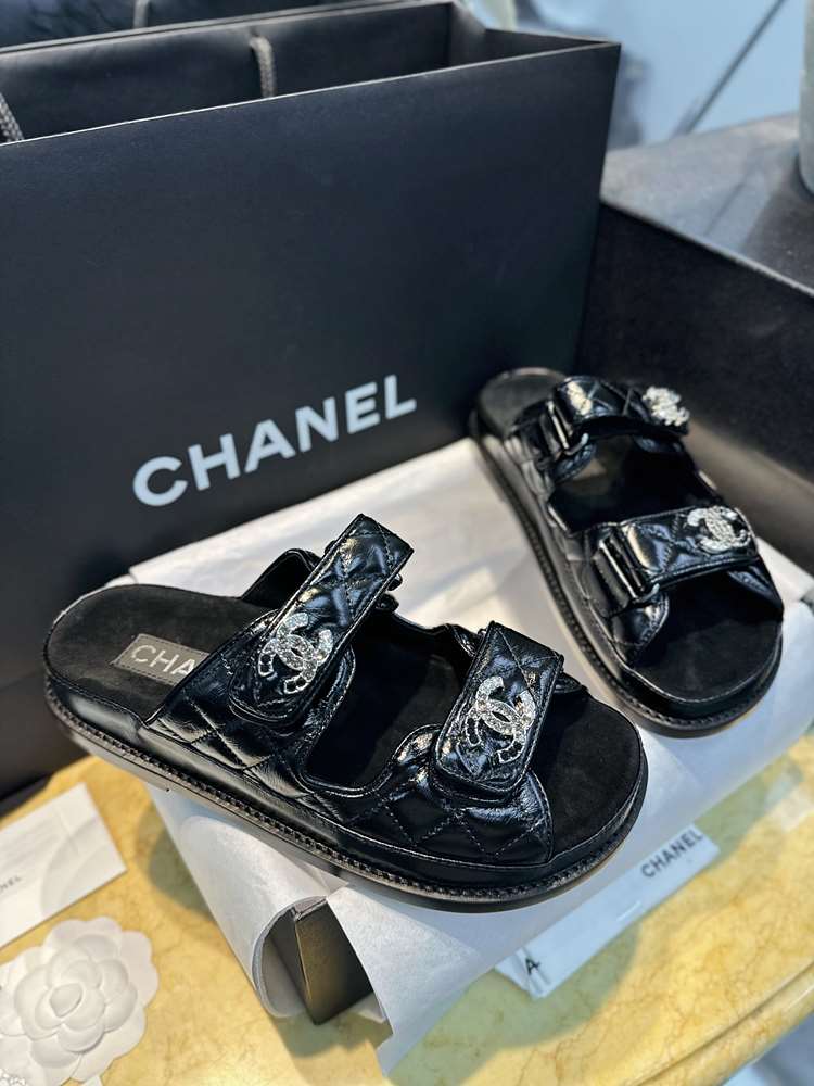 샤넬 25P 벨크로 뮬