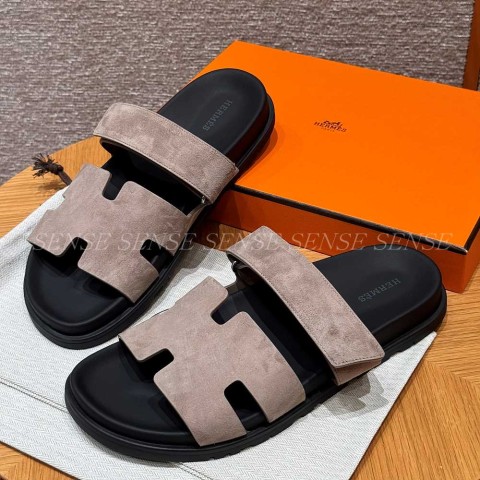 에르메스 시프레 샌들 스웨이드 (M)