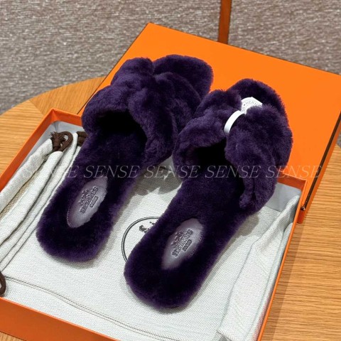 에르메스 오란 샌들 시어링