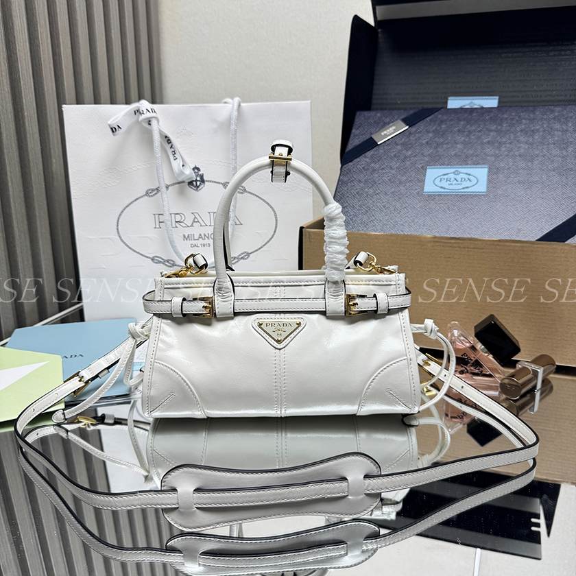 프라다 보니 미니 가죽 핸드백