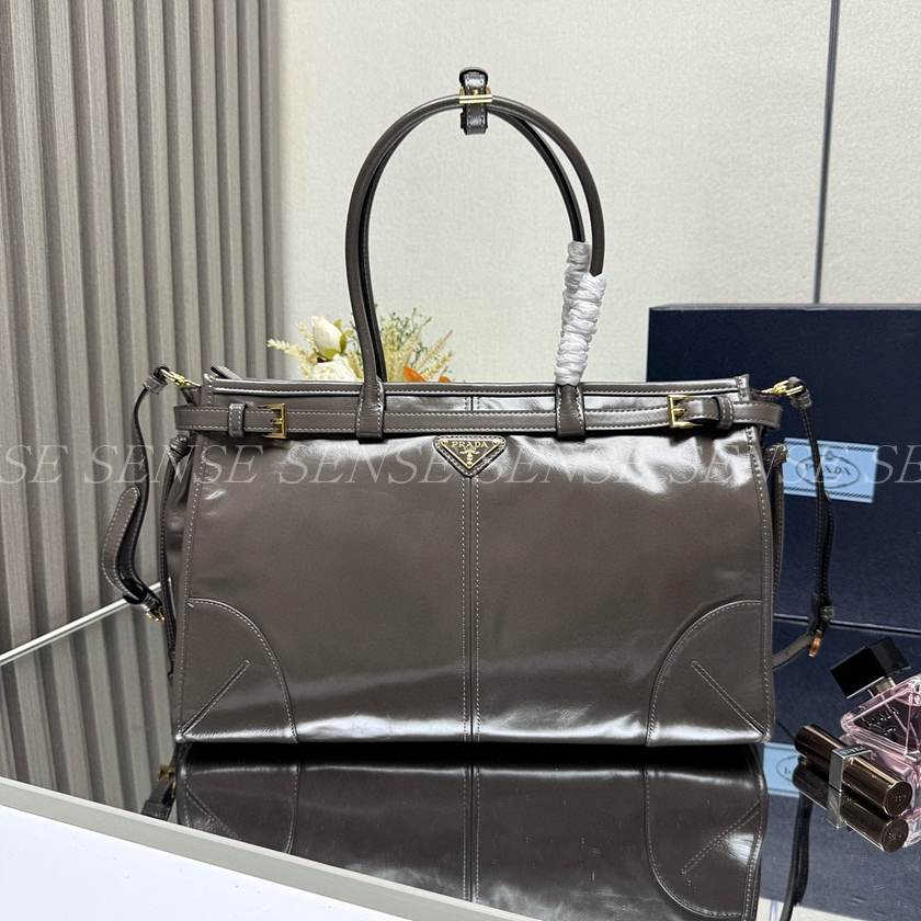 프라다 보니 라지 가죽 핸드백