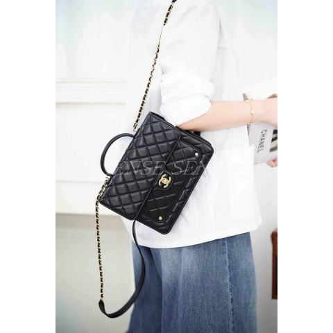 샤넬 25b 탑핸들 메신저 백팩