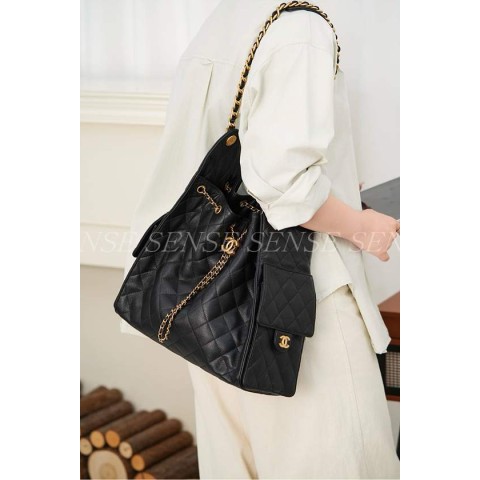 샤넬 25백 미듐 캐비어