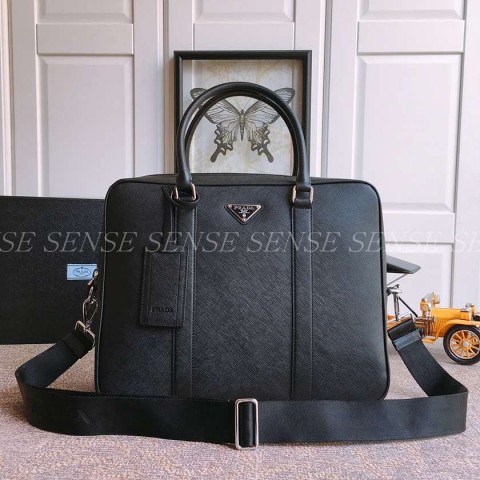 프라다 사피아노 브리프케이스