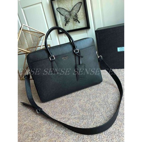 프라다 사피아노 브리프케이스