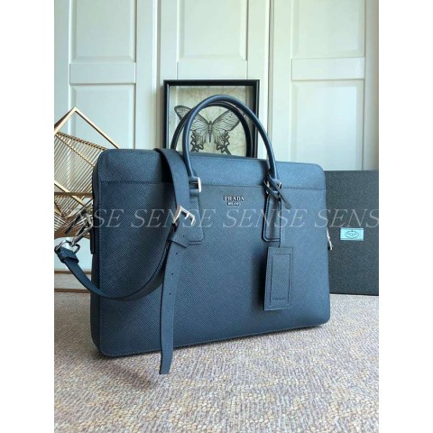 프라다 사피아노 브리프케이스