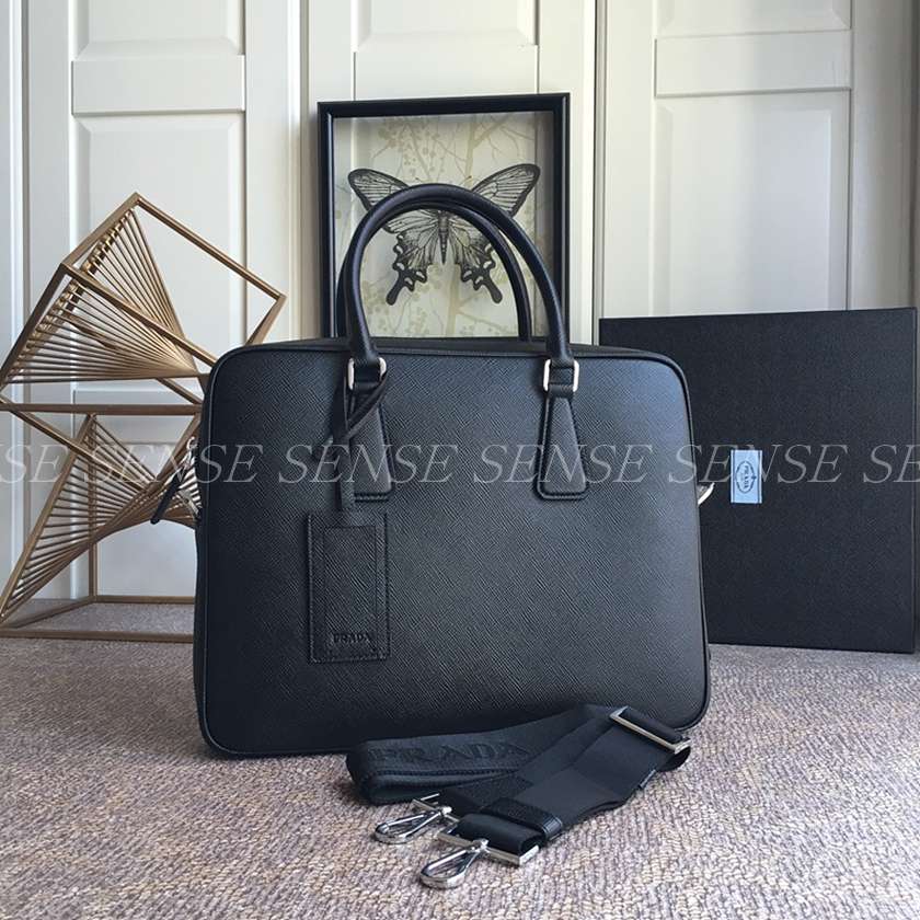 프라다 사피아노 브리프케이스