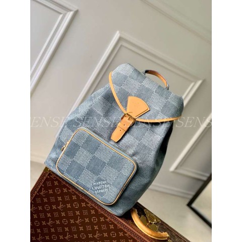 루이비통 몽수리 데님 백팩