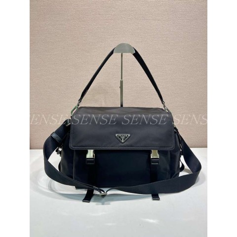 프라다 익스플로어 리나일론 및 가죽 백