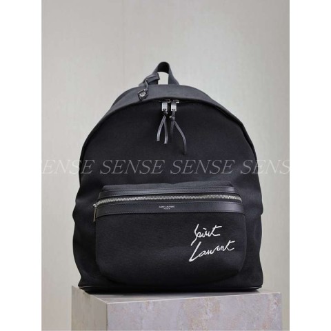생로랑 클래식 시티 나일론 백팩