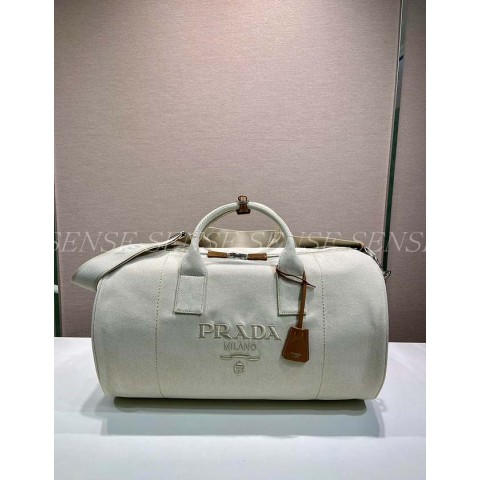 프라다 캔버스 더플백